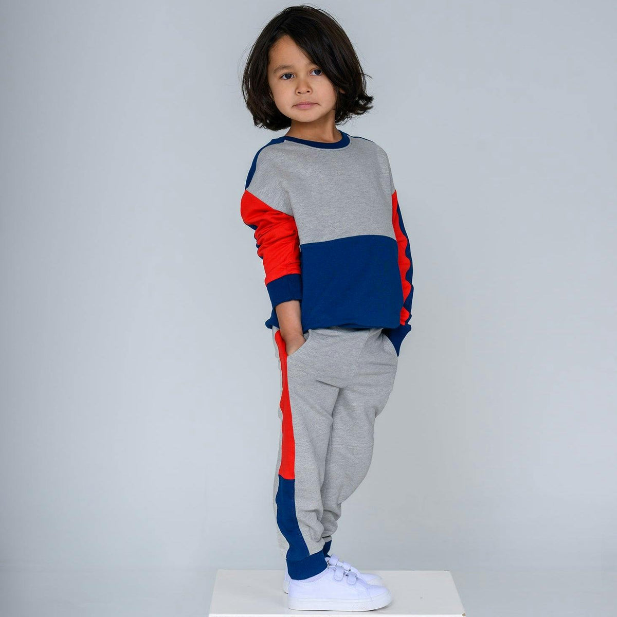 Sporty Color block Sweatpants/ Joggers